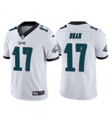 Men Philadelphia Eagles 17 Nakobe Dean White Vapor Untouchable Limited Stitched jersey Men Philadelphia Eagles 17 Nakobe Dean White Vapor Untouchable Limited Stitched jersey