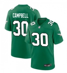 Men Philadelphia Eagles 30 Jihaad CAMPBELL Green Vapor Untouchable Limited Stitched Football Jersey