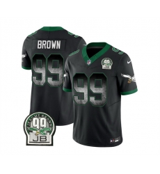 Men Philadelphia Eagles 99 Jerome Brown Black 2023 F U S E Throwback Vapor Untouchable Limited Stitched Football Jersey Men Philadelphia Eagles 99 Jerome Brown Black 2023 F U S E Throwback Vapor Untouchable Limited Stitched Football Jersey