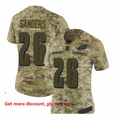 Eagles 26 Miles Sanders Camo Women Stitched Football Limited 2018 Salute to Service Jersey Eagles 26 Miles Sanders Camo Women Stitched Football Limited 2018 Salute to Service Jersey