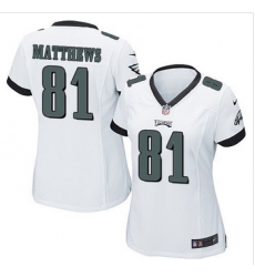 Women NEW Eagles #81 Jordan Matthews White Stitched NFL New Elite Jersey Women NEW Eagles #81 Jordan Matthews White Stitched NFL New Elite Jersey