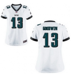 Women Nike Eagles 13 Marquise Goodwin White Vapor Limited Stitched NFL Jersey Women Nike Eagles 13 Marquise Goodwin White Vapor Limited Stitched NFL Jersey