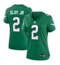 Women Philadelphia Eagles 2 Darius Slay JR Green Stitched Football Jersey Run Small Women Philadelphia Eagles 2 Darius Slay JR Green Stitched Football Jersey Run Small