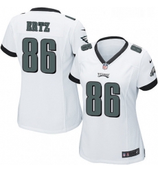 Womens Nike Philadelphia Eagles 86 Zach Ertz Game White NFL Jersey Womens Nike Philadelphia Eagles 86 Zach Ertz Game White NFL Jersey