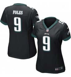 Womens Nike Philadelphia Eagles 9 Nick Foles Game Black Alternate NFL Jersey Womens Nike Philadelphia Eagles 9 Nick Foles Game Black Alternate NFL Jersey