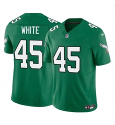 Youth Philadelphia Eagles 45 Devin White Green 2023 F U S E Throwback Vapor Untouchable Limited Stitched Football Jersey Youth Philadelphia Eagles 45 Devin White Green 2023 F U S E Throwback Vapor Untouchable Limited Stitched Football Jersey