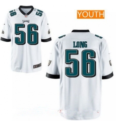 Youth Philadelphia Eagles #56 Chris Long White Road Stitched NFL Nike Jersey Youth Philadelphia Eagles #56 Chris Long White Road Stitched NFL Nike Jersey