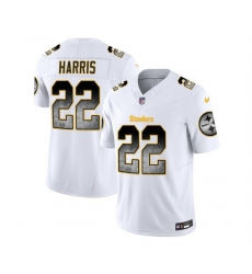 Men Pittsburgh Steelers 22 Najee Harris White 2023 F U S E Smoke Vapor Untouchable Limited Stitched Jersey Men Pittsburgh Steelers 22 Najee Harris White 2023 F U S E Smoke Vapor Untouchable Limited Stitched Jersey