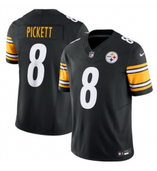 Men Pittsburgh Steelers 8 Kenny Pickett Black 2023 F.U.S.E. Vapor Untouchable Limited Jersey