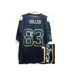 Nike Pittsburgh Steelers 83 Heath Miller Black Elite Light Out Signed NFL Jersey Nike Pittsburgh Steelers 83 Heath Miller Black Elite Light Out Signed NFL Jersey