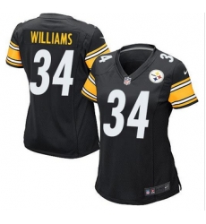 Women New Steelers #34 DeAngelo Williams Black Team Color Stitched NFL Elite Jersey Women New Steelers #34 DeAngelo Williams Black Team Color Stitched NFL Elite Jersey