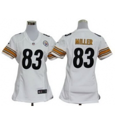 Women Pittsburgh Steelers 83# Heath Miller White Jerseys Women Pittsburgh Steelers 83# Heath Miller White Jerseys