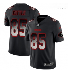 49ers 85 George Kittle Black Arch Smoke Vapor Untouchable Limited Jersey