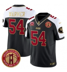 Men San Francisco 49ers 54 Fred Warner Balck F U S E Golden Gate Bridge With 3 Star C Patch Alternate Vapor Limited Stitched Football Jersey Men San Francisco 49ers 54 Fred Warner Balck F U S E Golden Gate Bridge With 3 Star C Patch Alternate Vapor Limited Stitched Football Jersey
