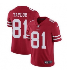 Men San Francisco 49ers 81 Trent Sherfield Red Vapor Limited Jersey Men San Francisco 49ers 81 Trent Sherfield Red Vapor Limited Jersey