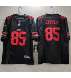 Men San Francisco 49ers 85 George Kittle Black 2023 F U S E Vapor Untouchable Limited Stitched Football Jersey Men San Francisco 49ers 85 George Kittle Black 2023 F U S E Vapor Untouchable Limited Stitched Football Jersey