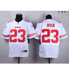 New San Francisco 49ers #23 Reggie Bush White Team Color Men Stitched NFL Elite Jersey New San Francisco 49ers #23 Reggie Bush White Team Color Men Stitched NFL Elite Jersey