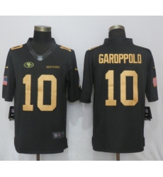 Nike 49ers #10 Jimmy Garoppolp Anthracite Gold Salute To Service Limited Jersey Nike 49ers #10 Jimmy Garoppolp Anthracite Gold Salute To Service Limited Jersey