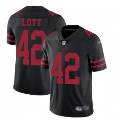 Nike 49ers #42 Ronnie Lott Black Alternate Mens Stitched NFL Vapor Untouchable Limited Jersey Nike 49ers #42 Ronnie Lott Black Alternate Mens Stitched NFL Vapor Untouchable Limited Jersey