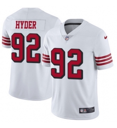 Nike 49ers 92 Kerry Hyder White Men Stitched NFL Limited Rush Jersey Nike 49ers 92 Kerry Hyder White Men Stitched NFL Limited Rush Jersey