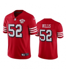 Nike San Francisco 49ers 52 Patrick Willis Red Rush Men 75th Anniversary Stitched NFL Vapor Untouchable Limited Jersey Nike San Francisco 49ers 52 Patrick Willis Red Rush Men 75th Anniversary Stitched NFL Vapor Untouchable Limited Jersey