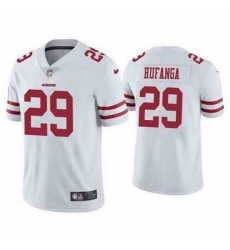 Women NFL San Francisco 49ers 29 Talanoa Hufanga White Vapor Untouchable Limited Stitched Jersey Women NFL San Francisco 49ers 29 Talanoa Hufanga White Vapor Untouchable Limited Stitched Jersey