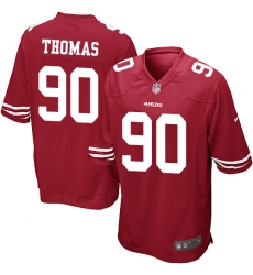 Nike 49ers #90 Solomon Thomas Red Team Color Youth Stitched NFL Elite Jersey Nike 49ers #90 Solomon Thomas Red Team Color Youth Stitched NFL Elite Jersey