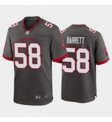 Men Nike Tampa Bay Buccaneers 58 Shaquil Barrett Pewter Alternate Vapor Limited Jersey Men Nike Tampa Bay Buccaneers 58 Shaquil Barrett Pewter Alternate Vapor Limited Jersey