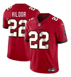 Men Tampa Bay Buccaneers 22 Kindle Vildor Red Vapor Limited Stitched Jersey
