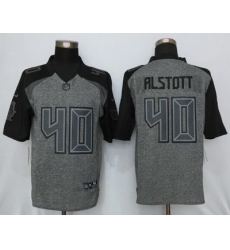Nike Buccaneers #40 Mike Alstott Gray Mens Stitched NFL Limited Gridiron Gray Jersey Nike Buccaneers #40 Mike Alstott Gray Mens Stitched NFL Limited Gridiron Gray Jersey