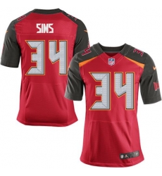 Nike Tampa Bay Buccaneers #34 Charles Sims Red Team Color Men 27s Stitched NFL New Elite Jersey Nike Tampa Bay Buccaneers #34 Charles Sims Red Team Color Men 27s Stitched NFL New Elite Jersey