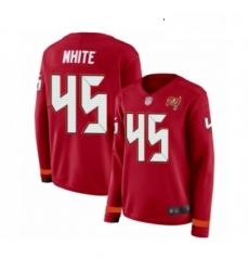 Womens Tampa Bay Buccaneers 45 Devin White Limited Red Therma Long Sleeve Football Jersey Womens Tampa Bay Buccaneers 45 Devin White Limited Red Therma Long Sleeve Football Jersey