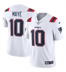 Men New England Patriots 10 Drake Maye White 2024 Draft Vapor Limited Stitched Football Jersey Men New England Patriots 10 Drake Maye White 2024 Draft Vapor Limited Stitched Football Jersey