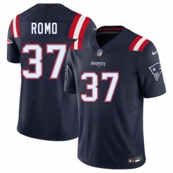Men New England Patriots 37 Parker Romo Navy 2025 F U S E  Vapor Limited Stitched Football Jersey
