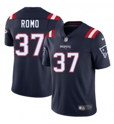 Men New England Patriots 37 Parker Romo Navy 2025 Vapor Limited Stitched Football Jersey Men New England Patriots 37 Parker Romo Navy 2025 Vapor Limited Stitched Football Jersey