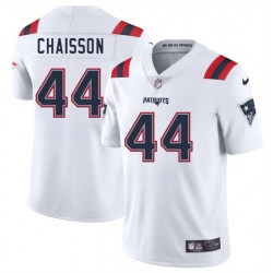 Men New England Patriots 44 K 27Lavon Chaisson White 2025 Vapor Limited Stitched Football Jersey