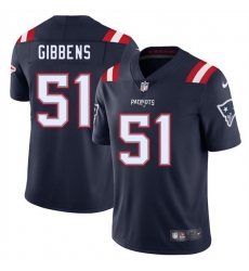 Men New England Patriots 51 Jack Gibbens Navy 2025 Vapor Limited Stitched Football Jersey