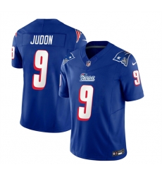 Men New England Patriots 9 Matthew Judon Blue 2023 F U S E Throwback Limited Stitched Football Jersey Men New England Patriots 9 Matthew Judon Blue 2023 F U S E Throwback Limited Stitched Football Jersey