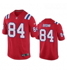 Men Nike New England Patriots 84 Antonio Brown Red Game Jersey Men Nike New England Patriots 84 Antonio Brown Red Game Jersey