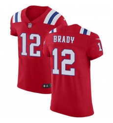 Mens Nike New England Patriots 12 Tom Brady Red Alternate Vapor Untouchable Elite Player NFL Jersey Mens Nike New England Patriots 12 Tom Brady Red Alternate Vapor Untouchable Elite Player NFL Jersey