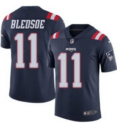 Nike Patriots #11 Drew Bledsoe Navy Blue Mens Stitched NFL Limited Rush Jersey Nike Patriots #11 Drew Bledsoe Navy Blue Mens Stitched NFL Limited Rush Jersey
