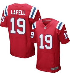 Nike Patriots #19 Brandon LaFell Red Alternate Mens Stitched NFL Elite Jersey Nike Patriots #19 Brandon LaFell Red Alternate Mens Stitched NFL Elite Jersey