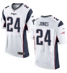 Nike Patriots #24 Cyrus Jones White Mens Stitched NFL New Elite Jersey Nike Patriots #24 Cyrus Jones White Mens Stitched NFL New Elite Jersey