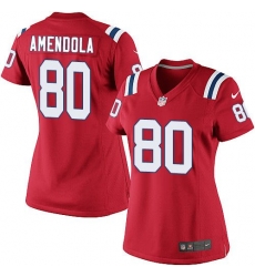 Nike Patriots #80 Danny Amendola Red Alternate Womens Stitched NFL Elite Jersey Nike Patriots #80 Danny Amendola Red Alternate Womens Stitched NFL Elite Jersey