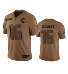 Men Seattle Seahawks 16 Tyler Lockett 2023 Brown Salute To Service Limited Stitched Football Jersey Men Seattle Seahawks 16 Tyler Lockett 2023 Brown Salute To Service Limited Stitched Football Jersey