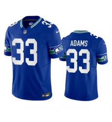Men Seattle Seahawks 33 Jamal Adams Royal 2023 F U S E Vapor Limited Throwback Stitched Jersey Men Seattle Seahawks 33 Jamal Adams Royal 2023 F U S E Vapor Limited Throwback Stitched Jersey