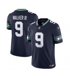 Men Seattle Seahawks 9 Kenneth Walker III 2023 F U S E Navy Limited Stitched Football Jersey Men Seattle Seahawks 9 Kenneth Walker III 2023 F U S E Navy Limited Stitched Football Jersey