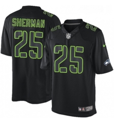 Mens Nike Seattle Seahawks 25 Richard Sherman Limited Black Impact NFL Jersey Mens Nike Seattle Seahawks 25 Richard Sherman Limited Black Impact NFL Jersey