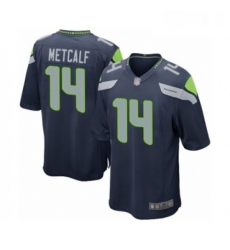 Mens Seattle Seahawks 14 DK Metcalf Game Navy Blue Team Color Football Jersey Mens Seattle Seahawks 14 DK Metcalf Game Navy Blue Team Color Football Jersey