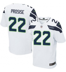 Nike Seahawks #22 C  J  Prosise White Mens Stitched NFL Elite Jersey